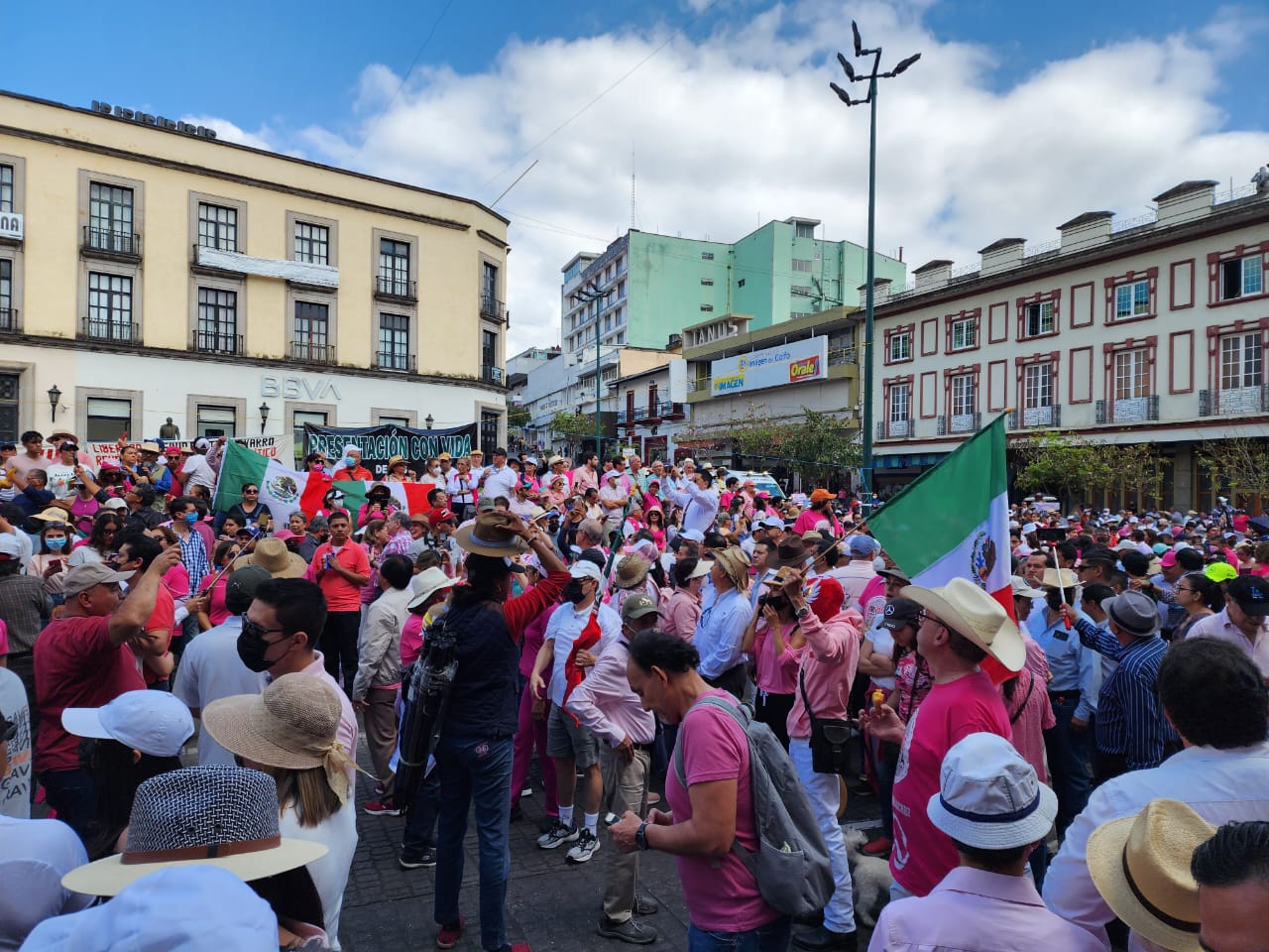 Concentración ciudadana en Veracruz
